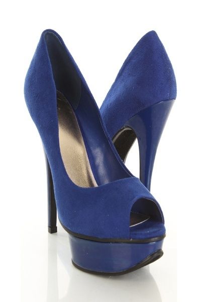 Peep toe Nonuk Azul Royal